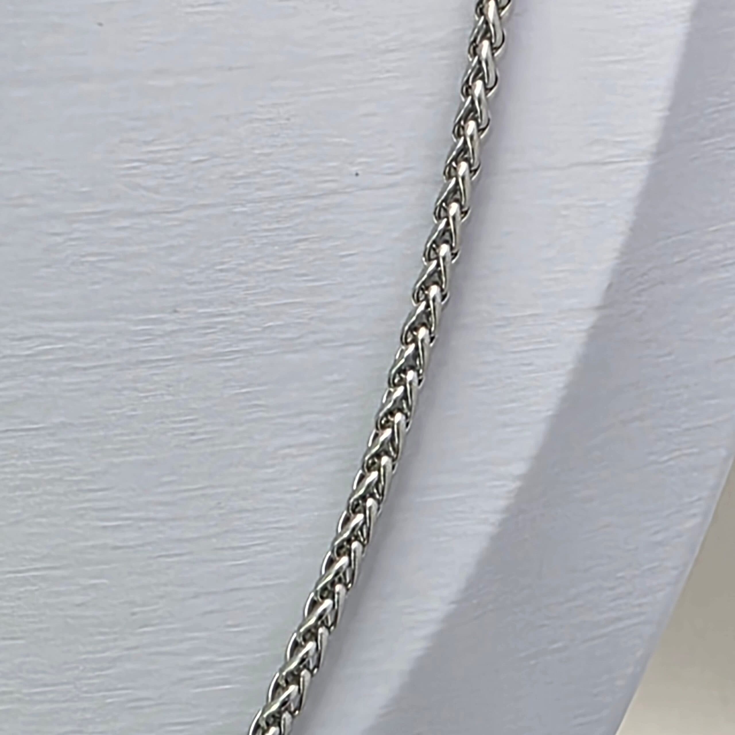 Colar Trançado Prata - 60cm - Aço Inoxidável 316L