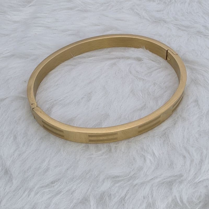 Bracelete Legacy Feminino Aço Inox 316L Dourado ou Prata Elegante Minimalista