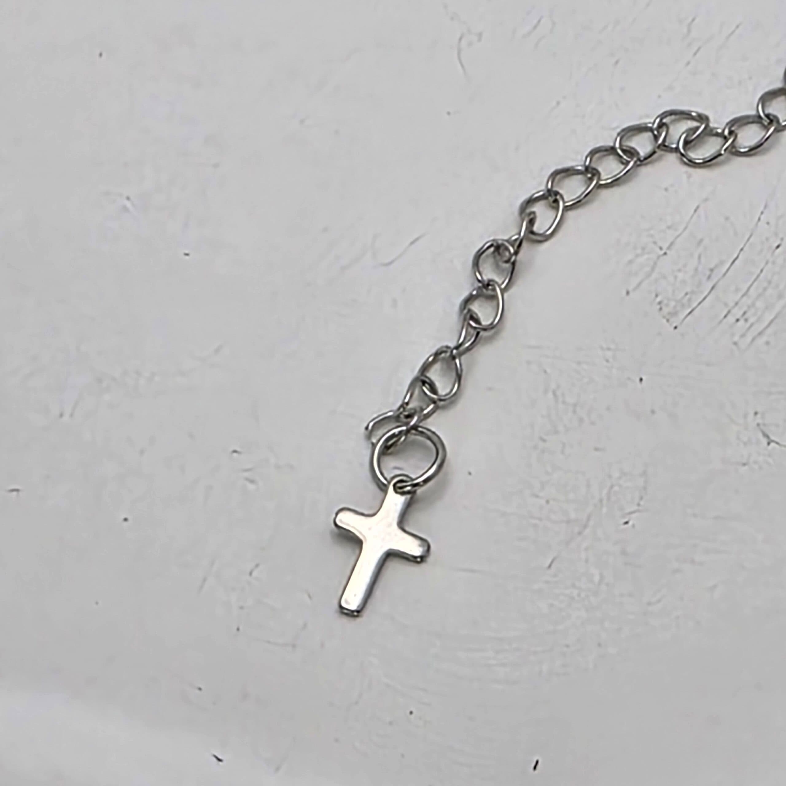 Pulseira Snake com Medalha de Nossa Senhora das Graças | Aço Inoxidável 316L