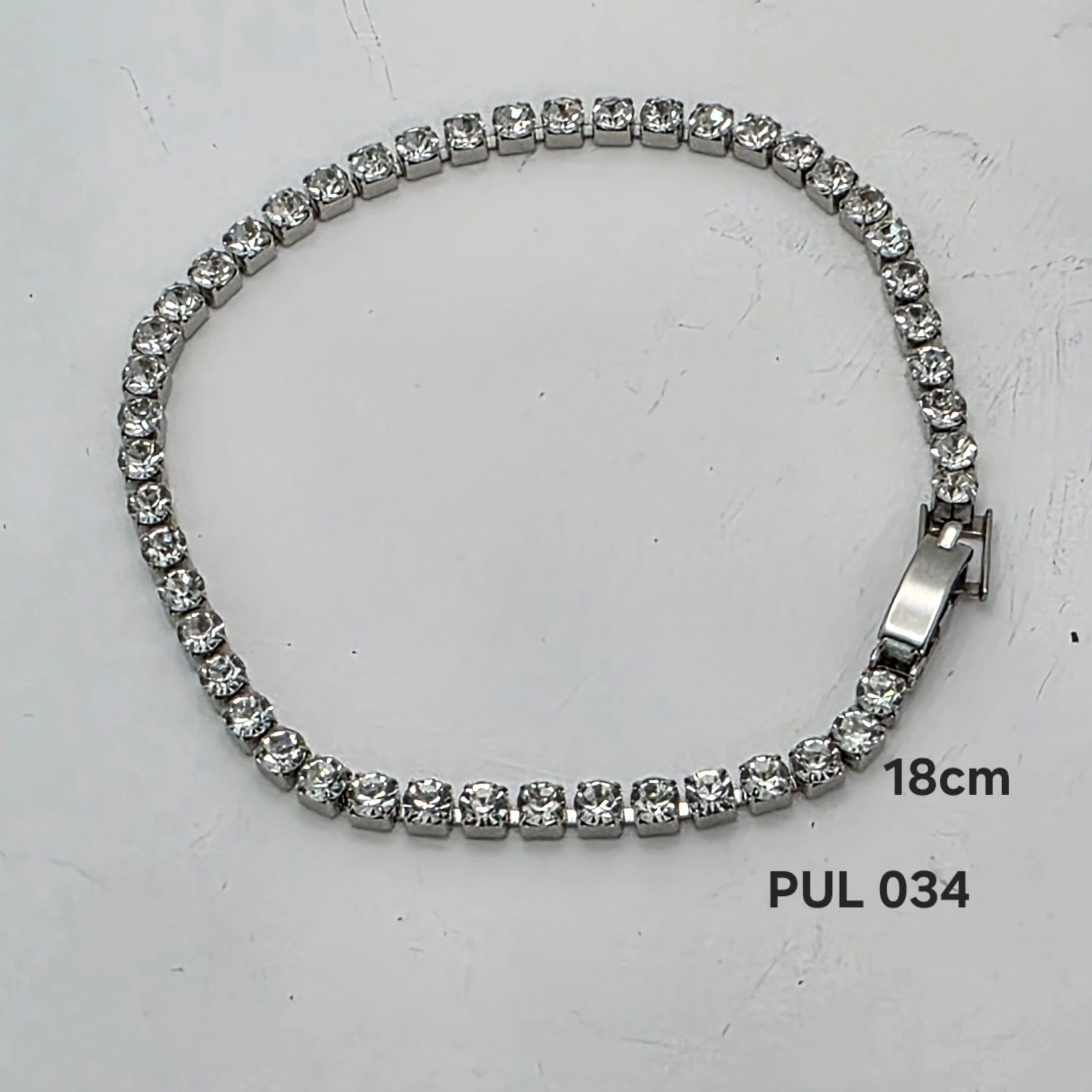 Pulseira Riviera Clássica Prata em Aço Inoxidável