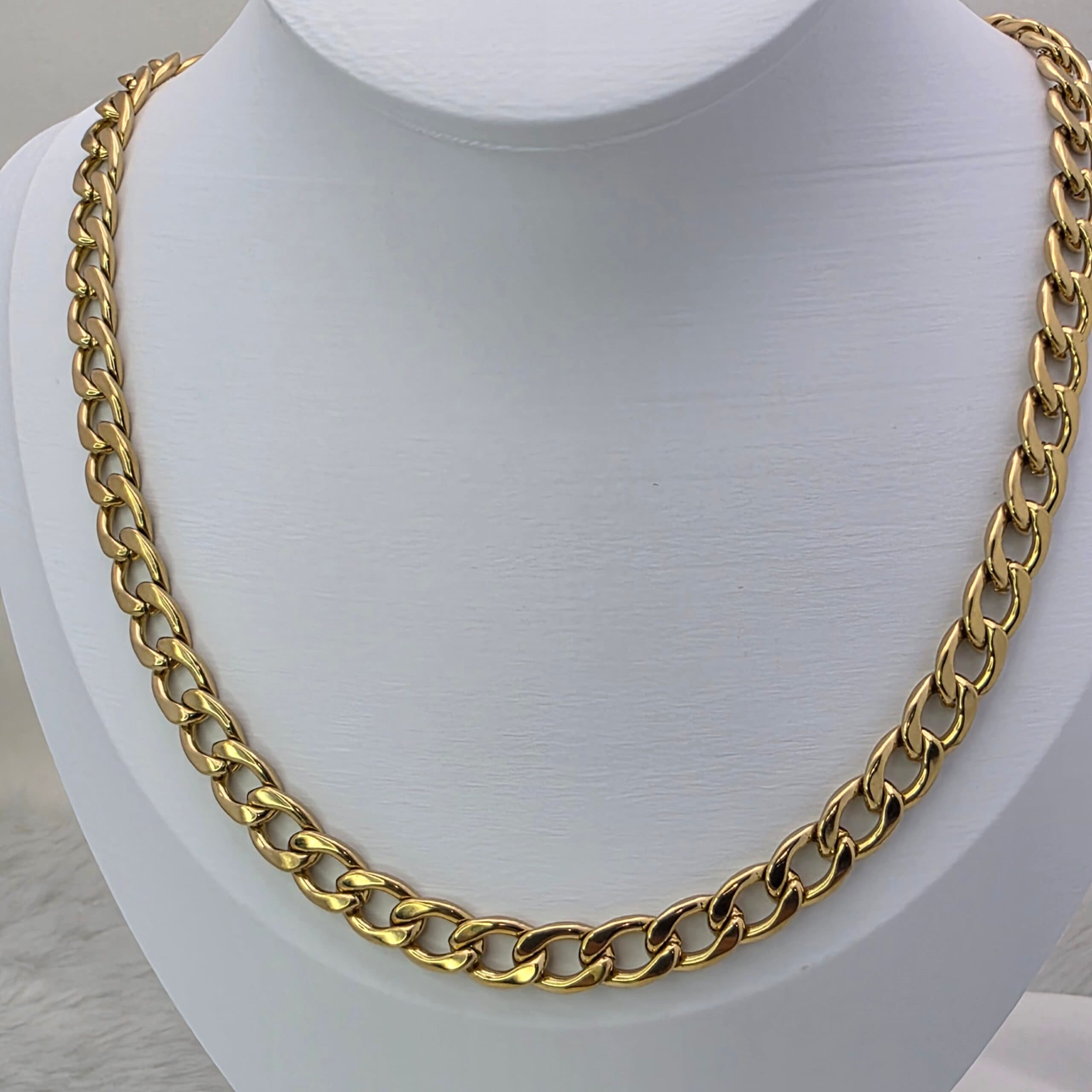 Colar Grumet Dourado 70 cm em Aço Inoxidável 316L