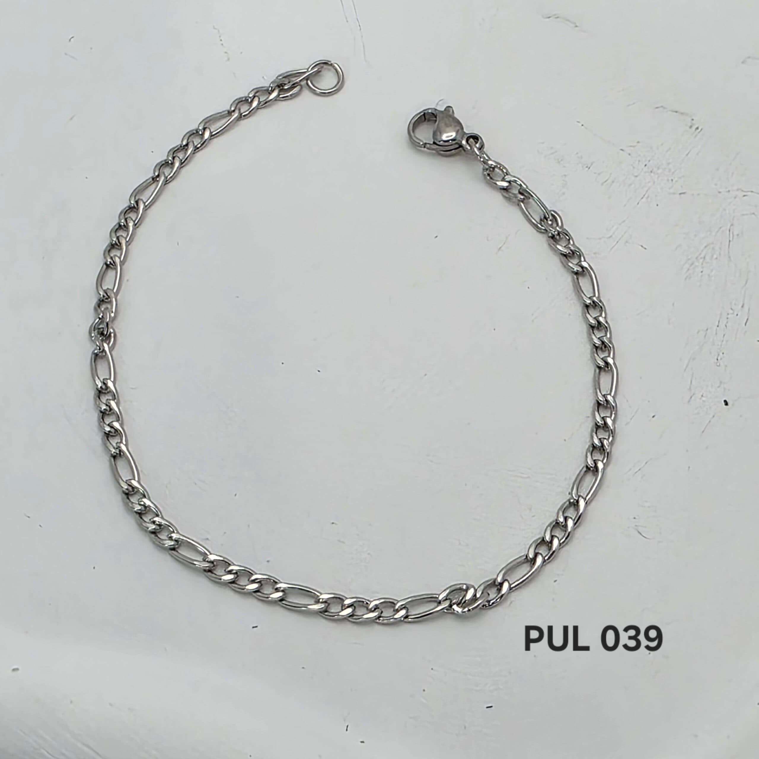 PULSEIRA FÍGARO EM AÇO INOXIDÁVEL 316L - 0.8mm - 20cm