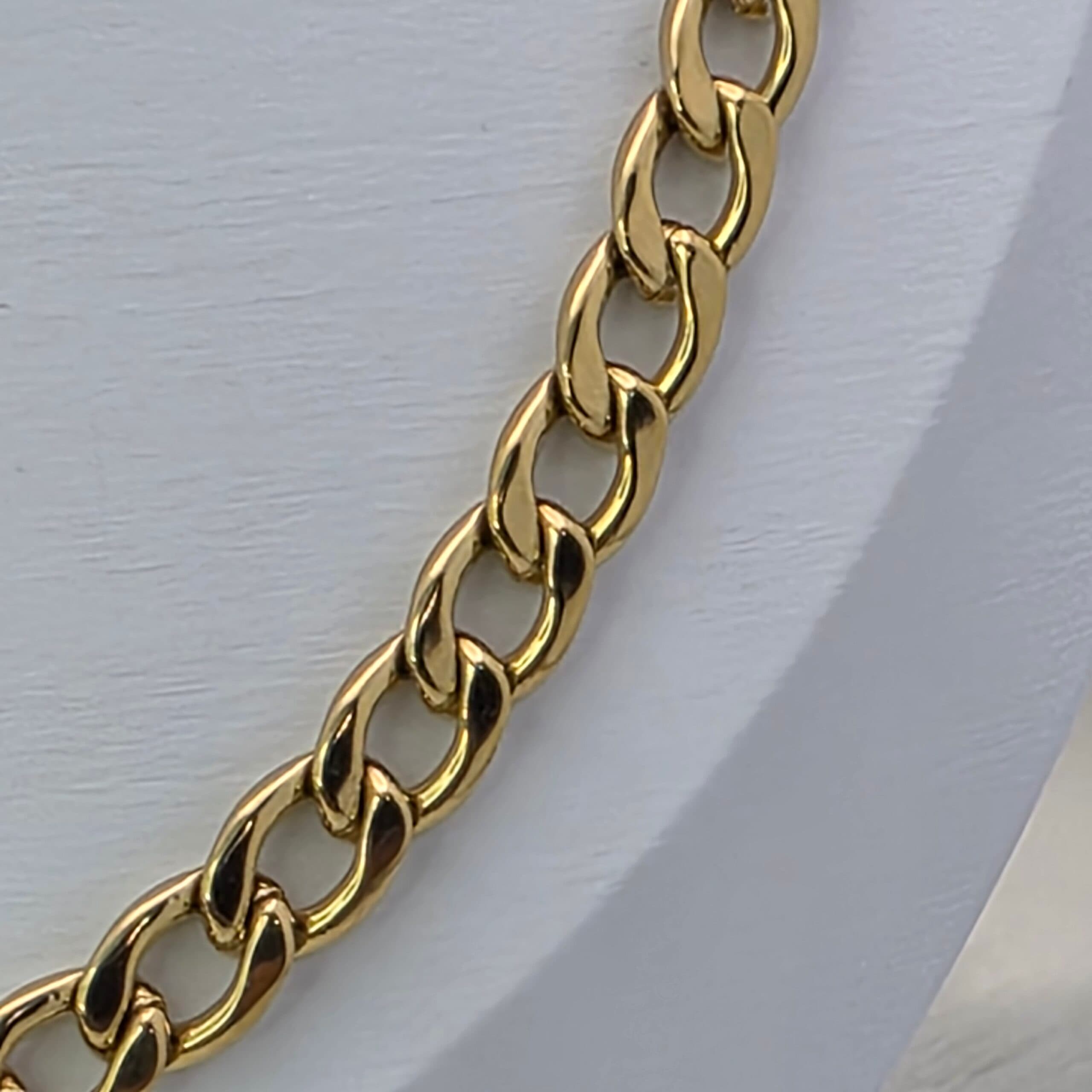 Colar Grumet Dourado 70 cm em Aço Inoxidável 316L