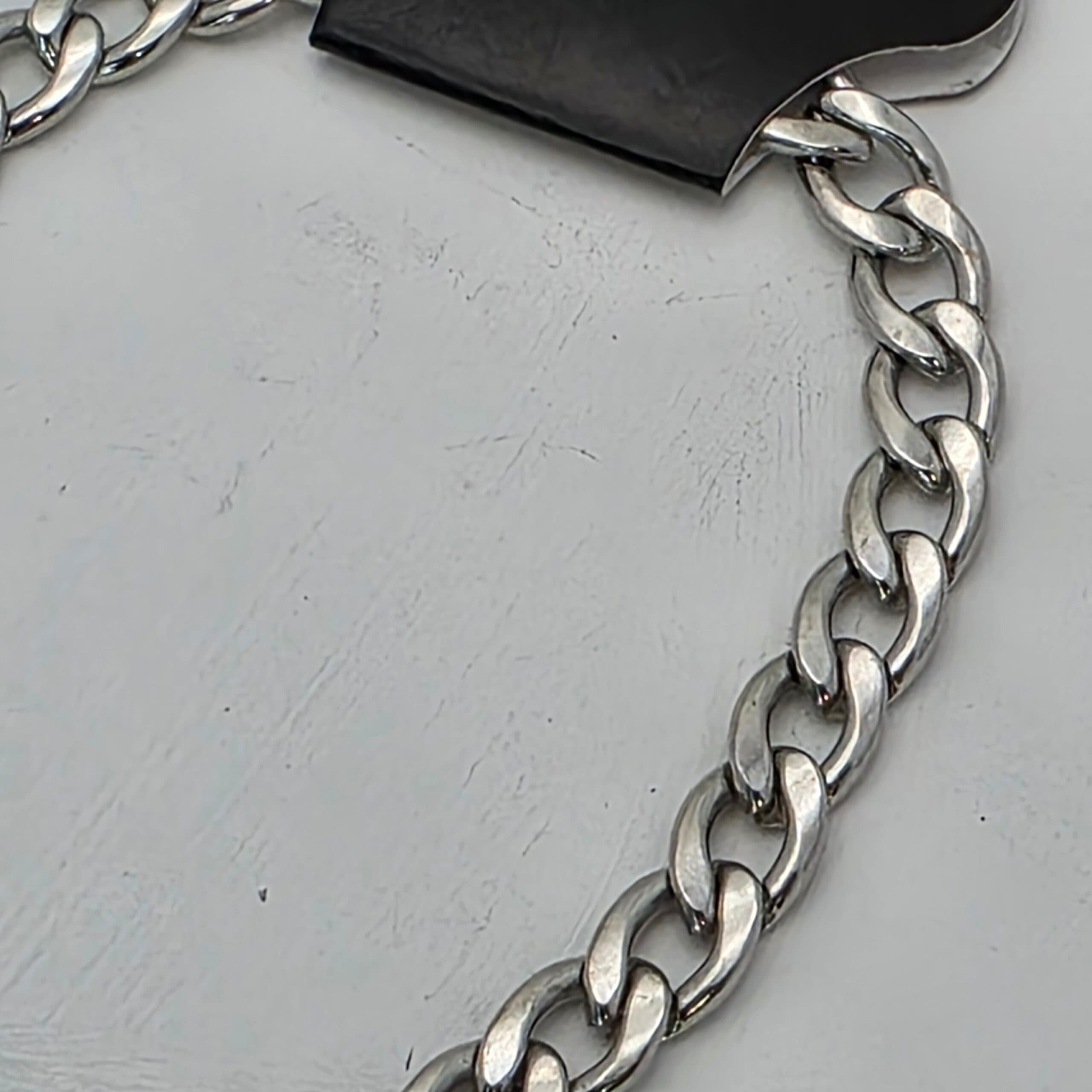PULSEIRA GRUMET EM AÇO INOXIDAVEL 316L  - PRATA - 1.8mm, 20 cm