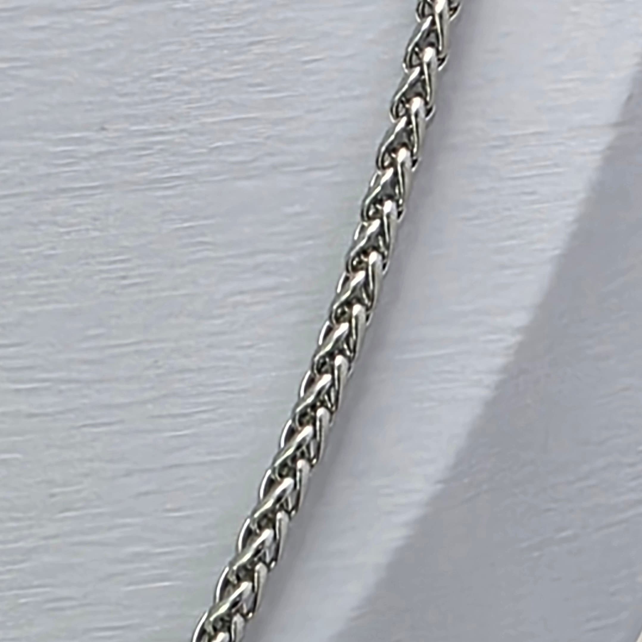 Colar Trançado Prata - 60cm - Aço Inoxidável 316L